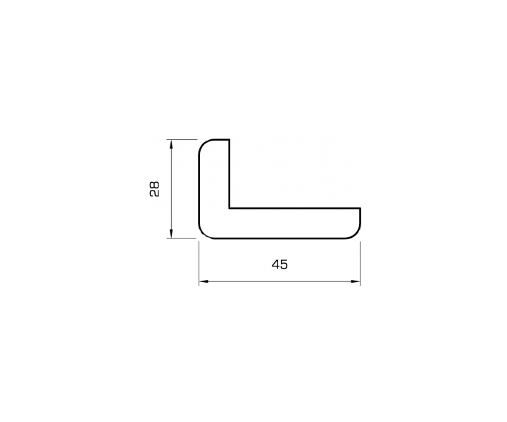 winkelleiste kiefer massiv 28x45