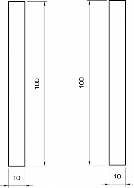 Rechteckleiste kiefer 10x100 mm