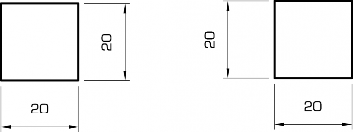 Quadratstab buche 20mm