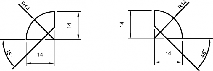 Viertelstab nadelholz weiss lackiert 14mm