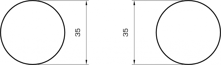 Rundstab kiefer 35mm