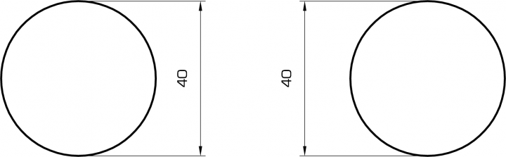 Rundstab kiefer 40mm