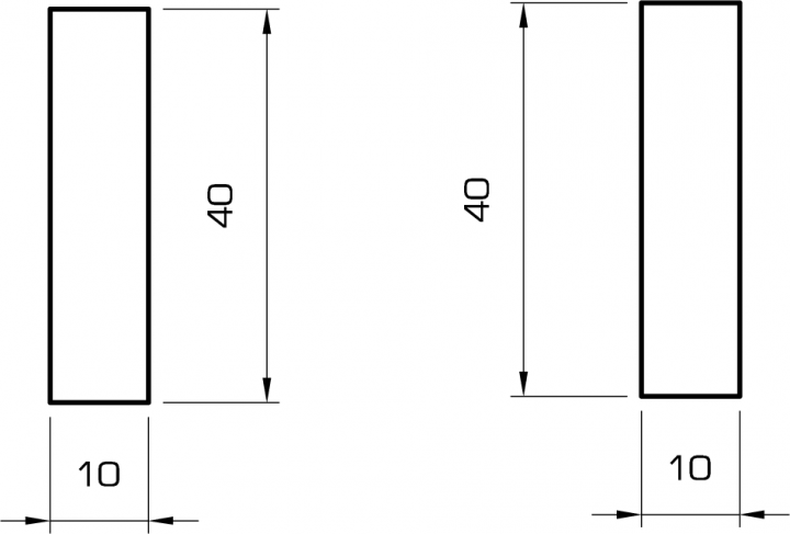 Rechteckleiste buche 10x40 mm