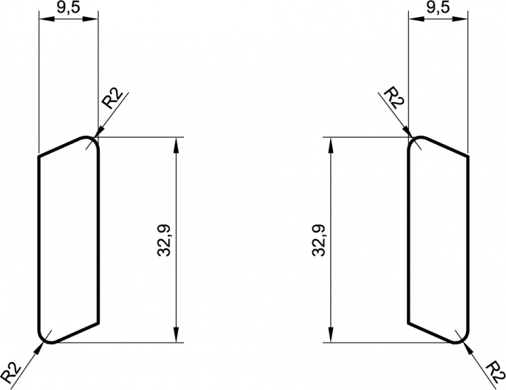 Sockelleiste buche massiv 35mm eckig