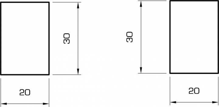 Rechteckleiste buche 20x30 mm