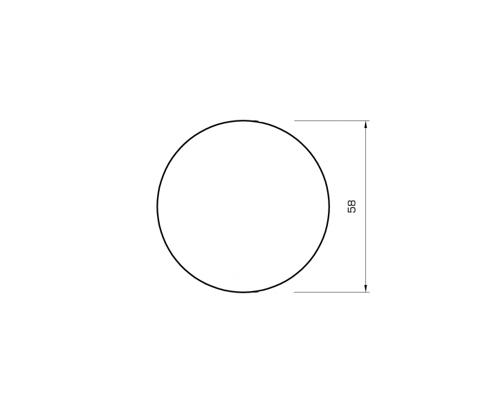 Rundstab fichte 58mm