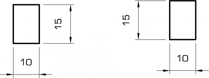 Rechteckleiste kiefer 10x15 mm