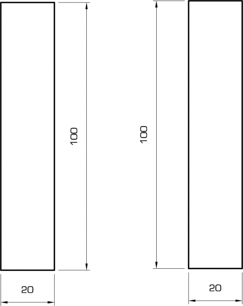 Rechteckleiste buche 20x100 mm